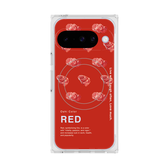 Premium Square Case with Pixelsnap［ RED-Meat ］