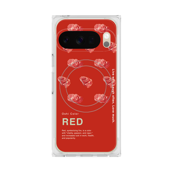 Premium Square Case with Pixelsnap［ RED-Meat ］