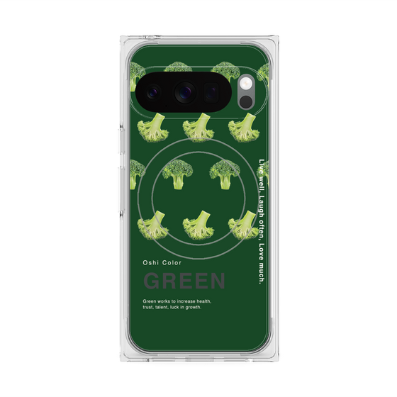 Premium Square Case with Pixelsnap［ GREEN-Broccoli ］