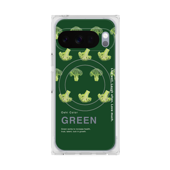 Premium Square Case with Pixelsnap［ GREEN-Broccoli ］