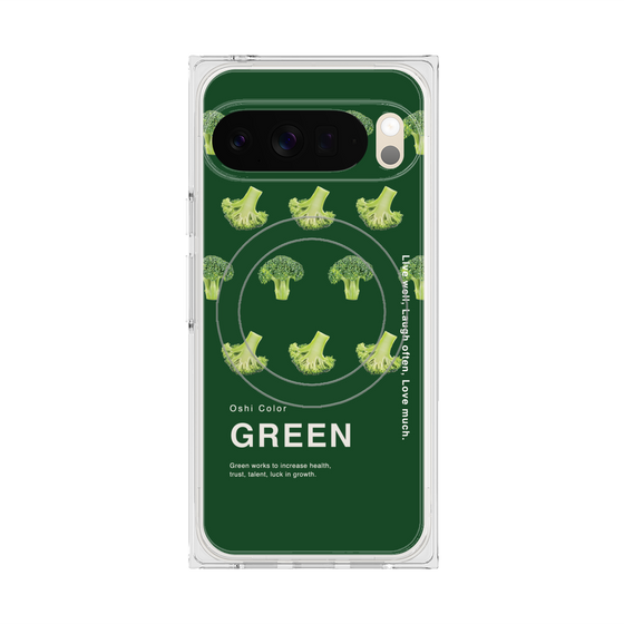 Premium Square Case with Pixelsnap［ GREEN-Broccoli ］