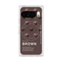 Premium Square Case with Pixelsnap［ BROWN-Chocolate ］