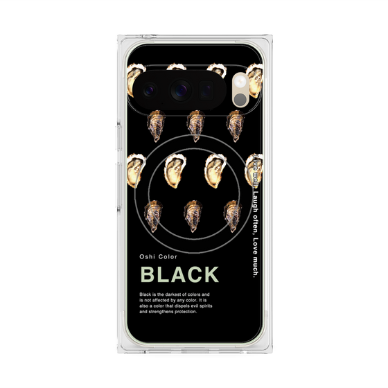 Premium Square Case with Pixelsnap［ BLACK-Oyster ］