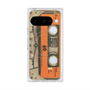 Premium Square Case with Pixelsnap［ RETORO CASSETTE TAPE - Skeleton Orange ］