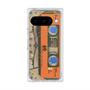 Premium Square Case with Pixelsnap［ RETORO CASSETTE TAPE - Skeleton Orange ］