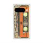 Premium Square Case with Pixelsnap［ RETORO CASSETTE TAPE - Skeleton Orange ］