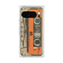 Premium Square Case with Pixelsnap［ RETORO CASSETTE TAPE - Skeleton Orange ］
