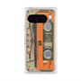 Premium Square Case with Pixelsnap［ RETORO CASSETTE TAPE - Skeleton Orange ］