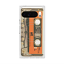 Premium Square Case with Pixelsnap［ RETORO CASSETTE TAPE - Skeleton Orange ］