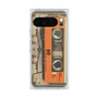 Premium Square Case with Pixelsnap［ RETORO CASSETTE TAPE - Skeleton Orange ］
