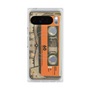 Premium Square Case with Pixelsnap［ RETORO CASSETTE TAPE - Skeleton Orange ］