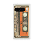 Premium Square Case with Pixelsnap［ RETORO CASSETTE TAPE - Skeleton Orange ］