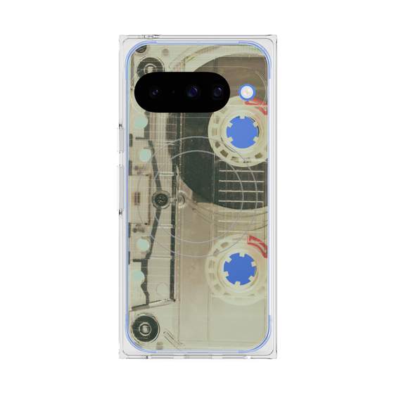 Premium Square Case with Pixelsnap［ RETORO CASSETTE TAPE - Skeleton Red ］