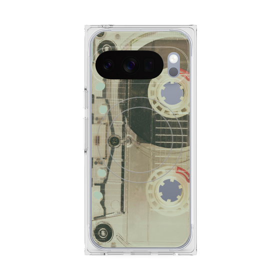 Premium Square Case with Pixelsnap［ RETORO CASSETTE TAPE - Skeleton Red ］