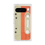 Premium Square Case with Pixelsnap［ RETORO CASSETTE TAPE - Opacity White ］