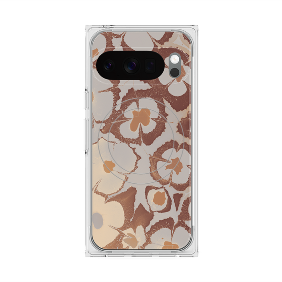Premium Square Case with Pixelsnap［ y2k(Year2000) - Flower - Pink Beige ］