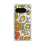 Premium Square Case with Pixelsnap［ y2k(Year2000) - Flower - Yellow Gray ］