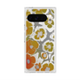 Premium Square Case with Pixelsnap［ y2k(Year2000) - Flower - Yellow Gray ］