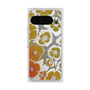 Premium Square Case with Pixelsnap［ y2k(Year2000) - Flower - Yellow Gray ］