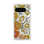 Premium Square Case with Pixelsnap［ y2k(Year2000) - Flower - Yellow Gray ］