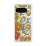 Premium Square Case with Pixelsnap［ y2k(Year2000) - Flower - Yellow Gray ］