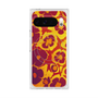 Premium Square Case with Pixelsnap［ y2k(Year2000) - Flower - Orange purple ］