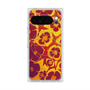 Premium Square Case with Pixelsnap［ y2k(Year2000) - Flower - Orange purple ］