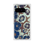 Premium Square Case with Pixelsnap［ y2k(Year2000) - Flower - Brown Navy ］
