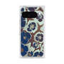 Premium Square Case with Pixelsnap［ y2k(Year2000) - Flower - Brown Navy ］