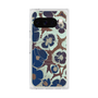 Premium Square Case with Pixelsnap［ y2k(Year2000) - Flower - Brown Navy ］