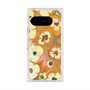 Premium Square Case with Pixelsnap［ y2k(Year2000) - Flower - Orange Pink ］