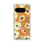 Premium Square Case with Pixelsnap［ y2k(Year2000) - Flower - Orange Pink ］