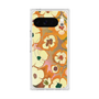 Premium Square Case with Pixelsnap［ y2k(Year2000) - Flower - Orange Pink ］