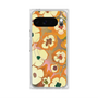 Premium Square Case with Pixelsnap［ y2k(Year2000) - Flower - Orange Pink ］