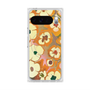 Premium Square Case with Pixelsnap［ y2k(Year2000) - Flower - Orange Pink ］
