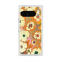 Premium Square Case with Pixelsnap［ y2k(Year2000) - Flower - Orange Pink ］