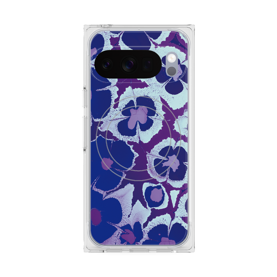 Premium Square Case with Pixelsnap［ y2k(Year2000) - Flower - Rich Purple ］