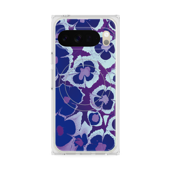 Premium Square Case with Pixelsnap［ y2k(Year2000) - Flower - Rich Purple ］