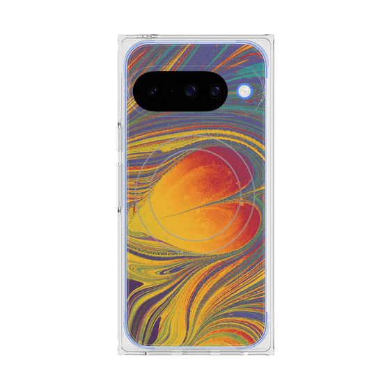 Premium Square Case with Pixelsnap［ y2k(Year2000) - Heart - Extremely Yellow ］