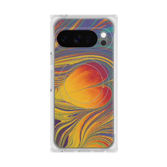 Premium Square Case with Pixelsnap［ y2k(Year2000) - Heart - Extremely Yellow ］