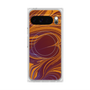 Premium Square Case with Pixelsnap［ y2k(Year2000) - Heart - High contrast Orange ］
