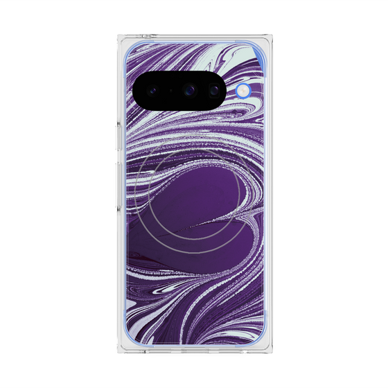 Premium Square Case with Pixelsnap［ y2k(Year2000) - Heart - Rich Purple ］