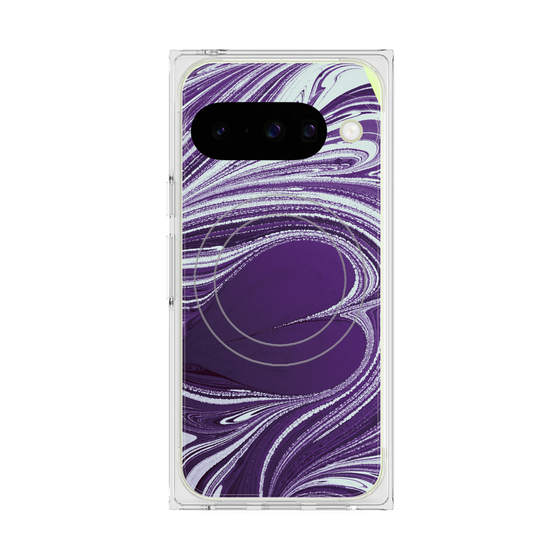 Premium Square Case with Pixelsnap［ y2k(Year2000) - Heart - Rich Purple ］