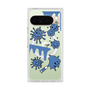 Premium Square Case with Pixelsnap［ PAINTING SMILE Blue ］