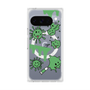Premium Square Case with Pixelsnap［ PAINTING SMILE Green ］