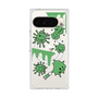 Premium Square Case with Pixelsnap［ PAINTING SMILE Green ］