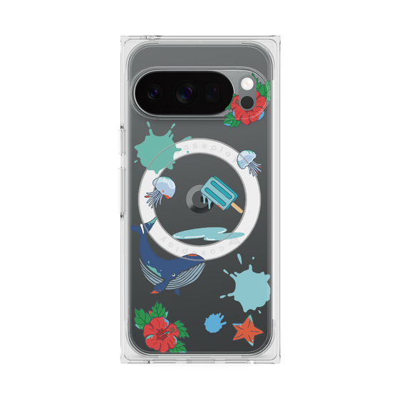 Premium Square Case with Pixelsnap［ DRAWING PAPER Blue ］