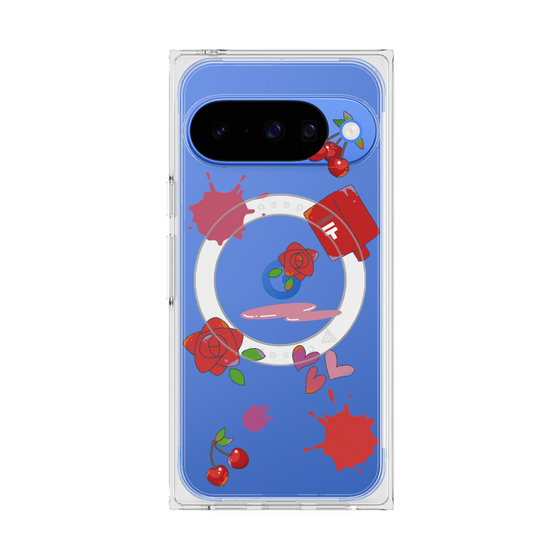 Premium Square Case with Pixelsnap［ DRAWING PAPER Red ］