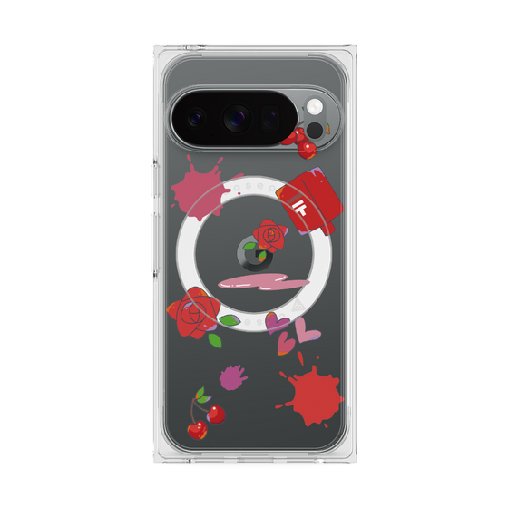 Premium Square Case with Pixelsnap［ DRAWING PAPER Red ］