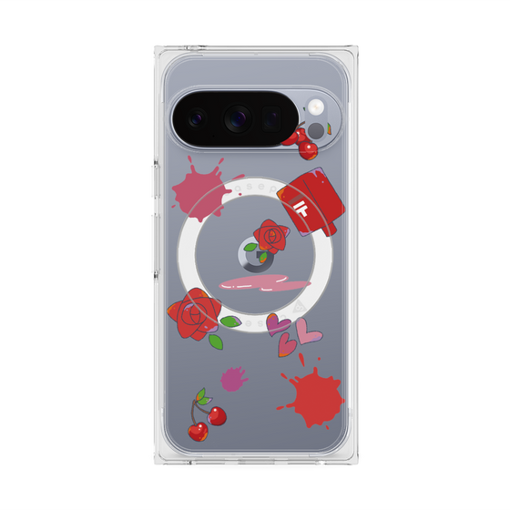 Premium Square Case with Pixelsnap［ DRAWING PAPER Red ］